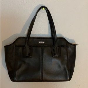 Black coach handbag